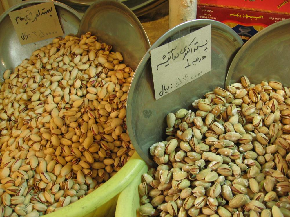 Bazar Isfahán pistachos 