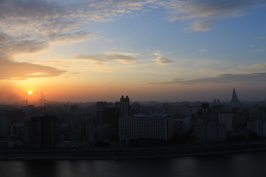 atardecer pyongyang